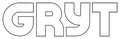Gryt logo in white 
